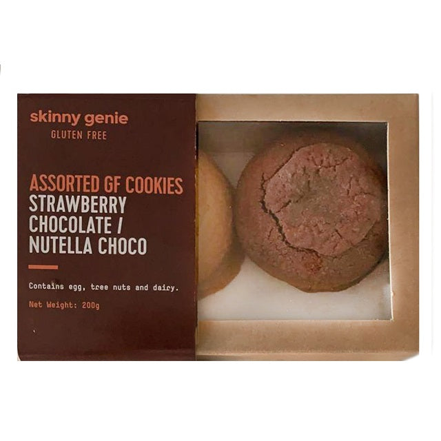Assorted Gluten Free Cookies: Strawberry Chocolate/ Nutella Choco
