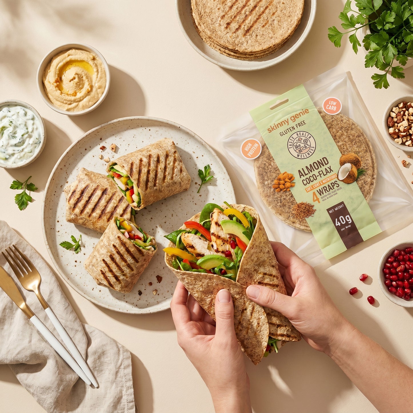 Almond Coco-Flax Wrap