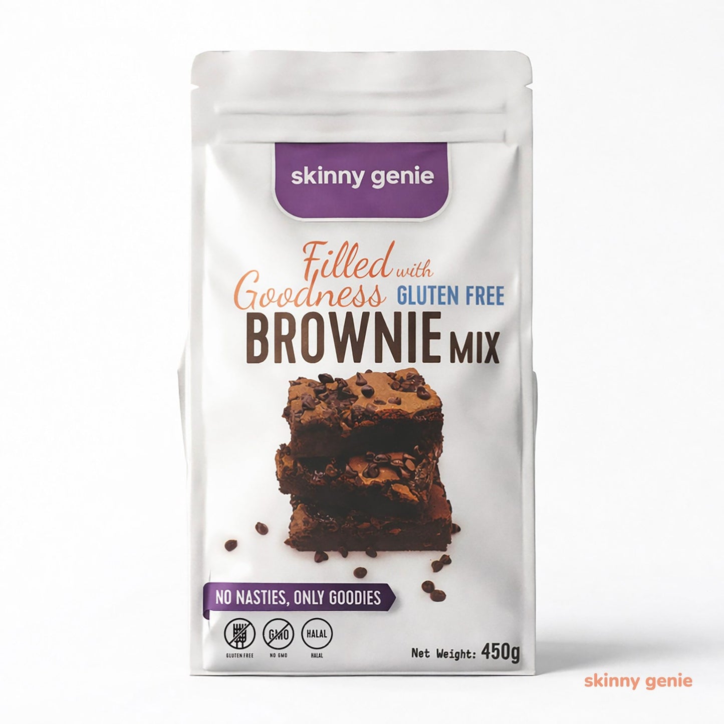 Gluten-free brownie mix in UAE — Skinny Genie easy home baking blend