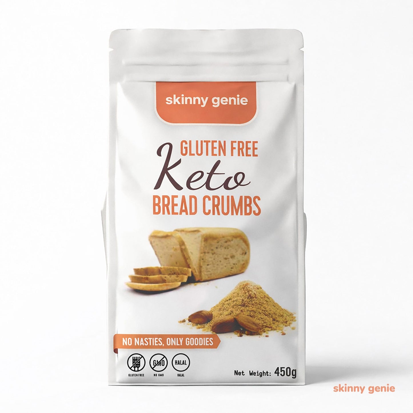 Keto gluten-free bread crumbs in UAE — Skinny Genie low-carb baking essential