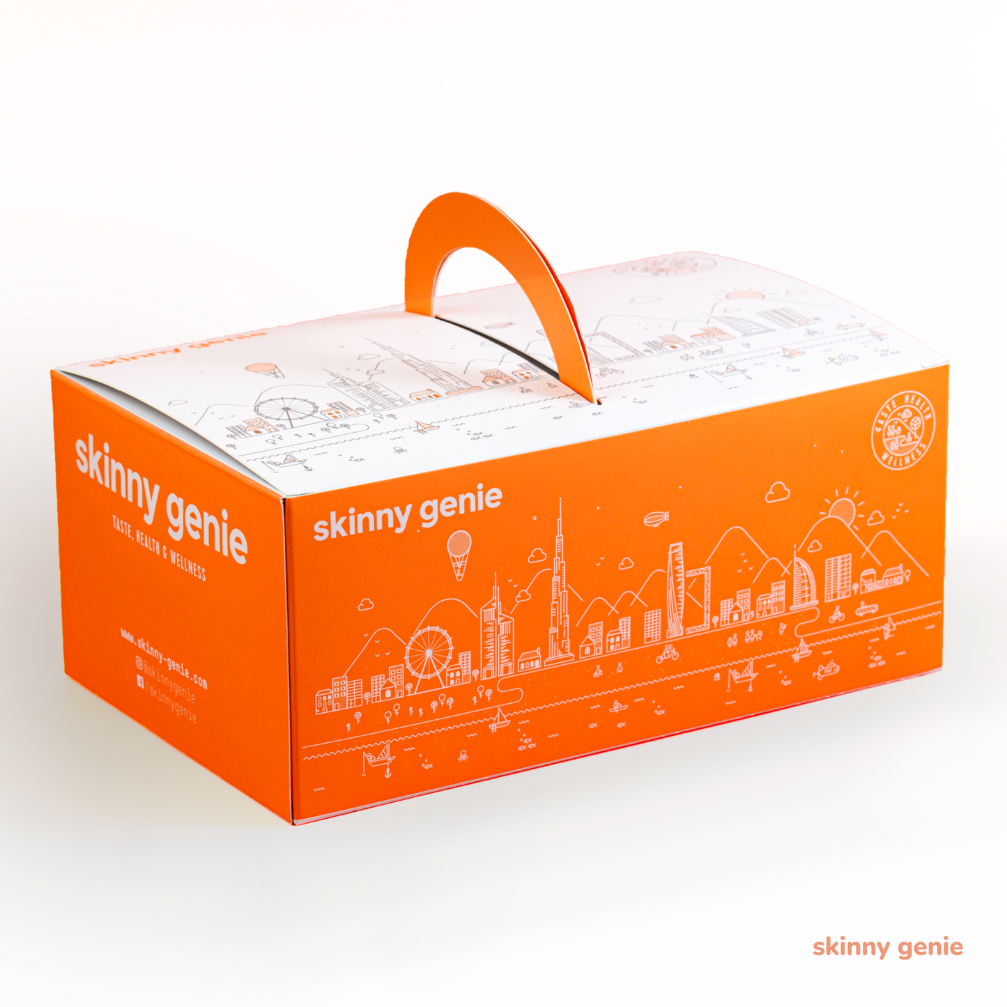 Skinny Genie gluten-free Skinny Muffin Box — assorted 6-pack delivered across UAE