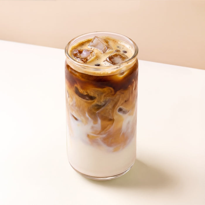 Iced Flat White, Skinny Genie café signature