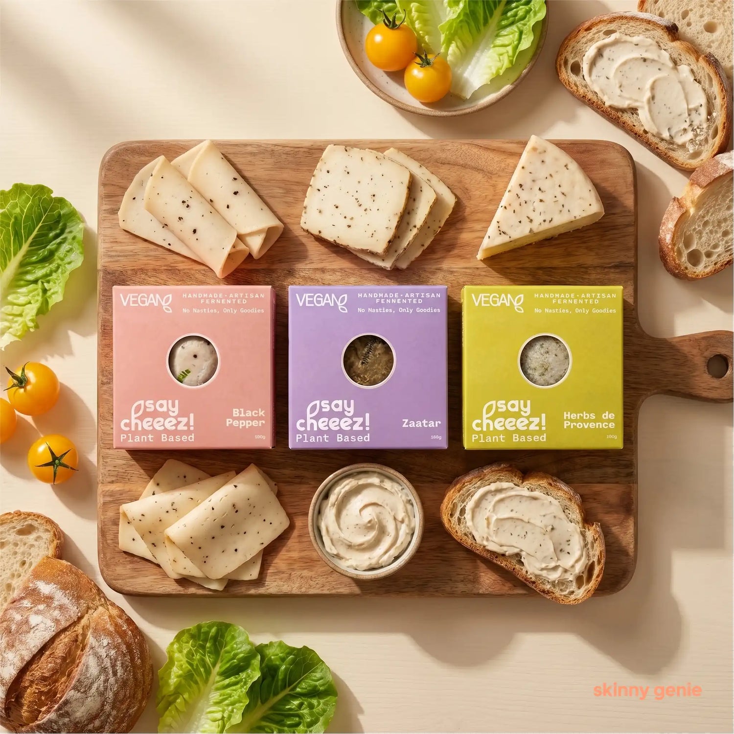 Vegan cheese in Dubai — Skinny Genie plant-based, dairy-free gluten-free alternatives