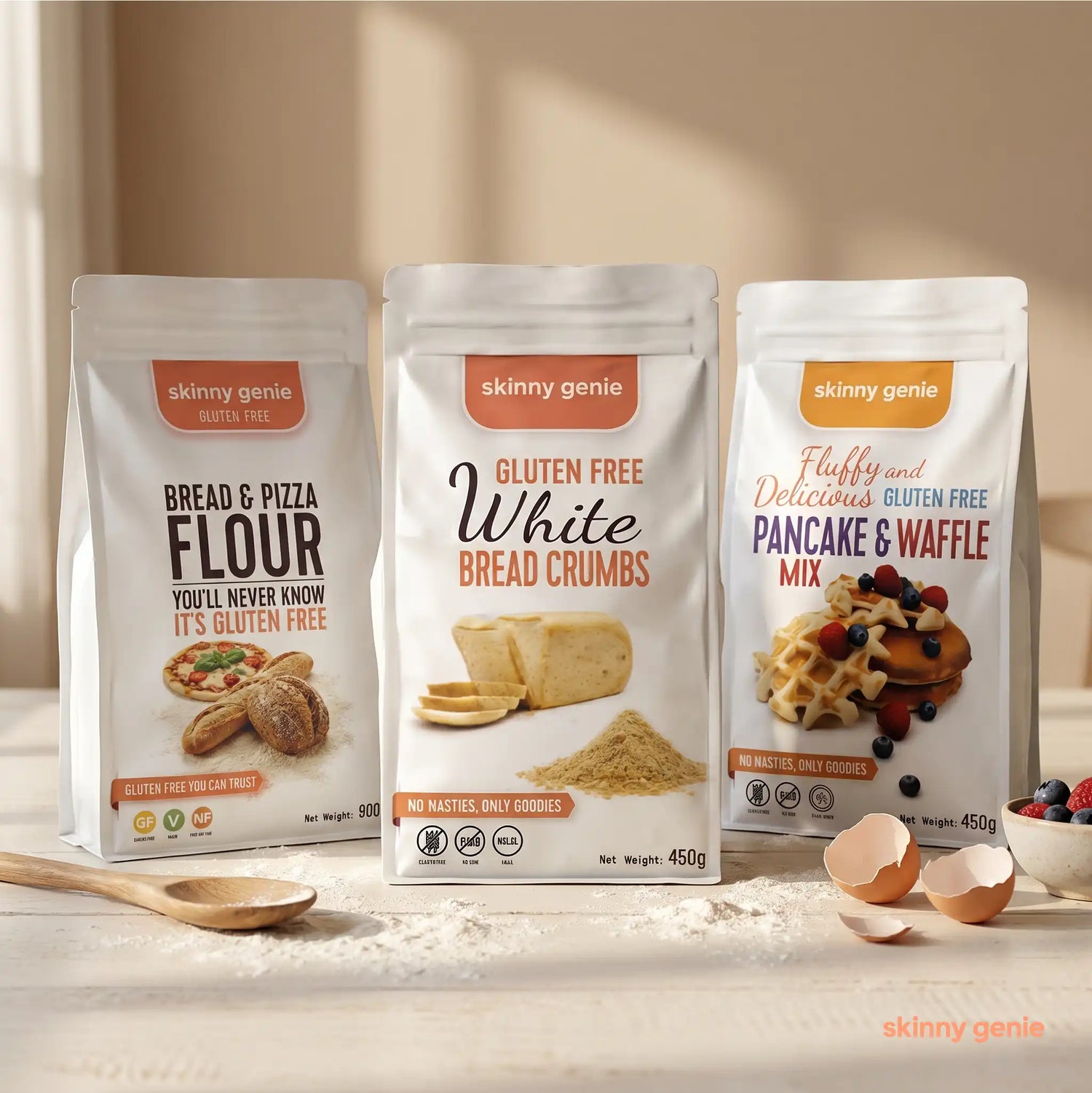 Gluten-free flour and baking mixes in UAE — Skinny Genie almond, coconut and all-purpose blends