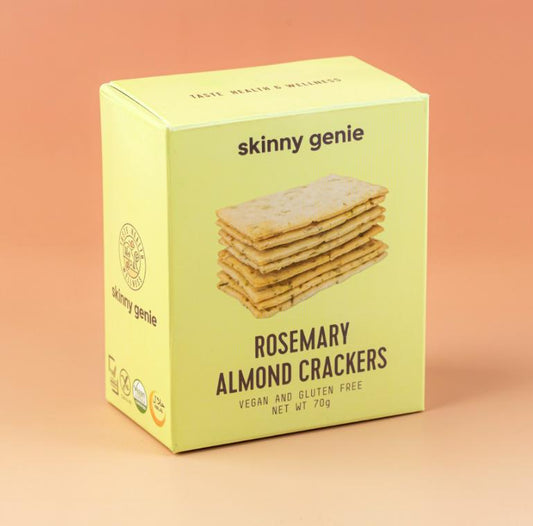 ALMOND CRACKERS ROSEMARY 70G GF/VEGAN