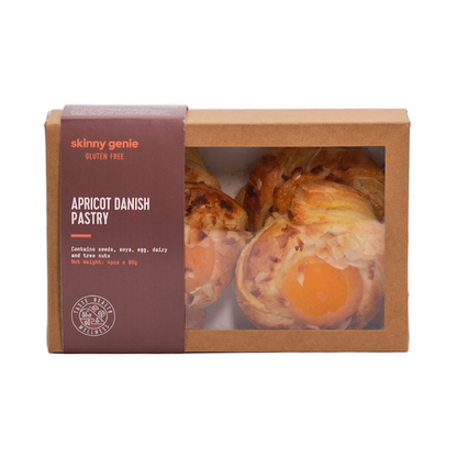 Gluten-free apricot Danish pastry in Dubai — Skinny Genie freshly baked breakfast pastry