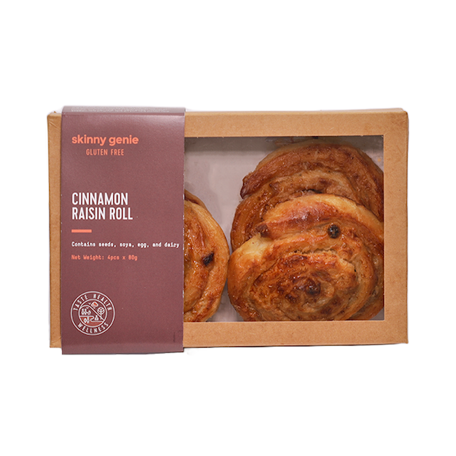 Roll Raksin Gluten-Free Cinnamon Raisin Roll 80g | Skinny Genie UAE – Skinny genie