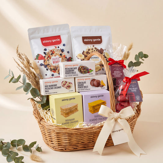 Gluten-free gift hamper in UAE — Skinny Genie curated healthy gift basket