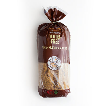 Gluten-free multigrain brown bread loaf in Dubai — Skinny Genie vegan sandwich bread