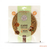 Gluten-free almond coco-flax wrap in Dubai, Skinny Genie low-carb vegan tortilla