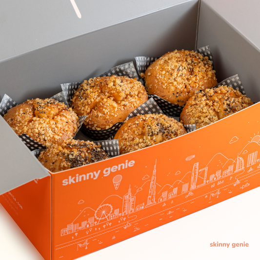 Apple Cinnamon, Walnut and Chia Seeds Skinny Muffin Box (6pc)