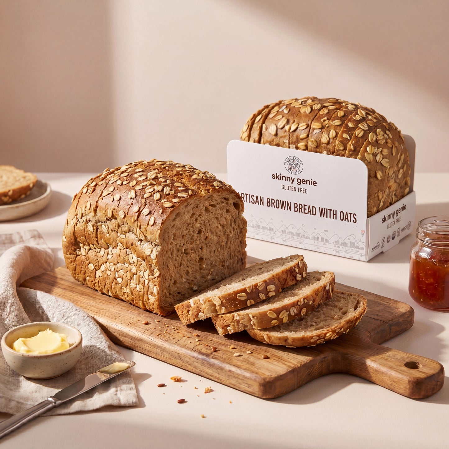 Artisan GF Oats Brown Bread Loaf