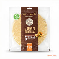 Gluten-free vegan brown tortilla in Dubai, Skinny Genie soft wrap for healthy meals