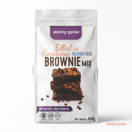 Gluten-free brownie mix in UAE — Skinny Genie easy home baking blend