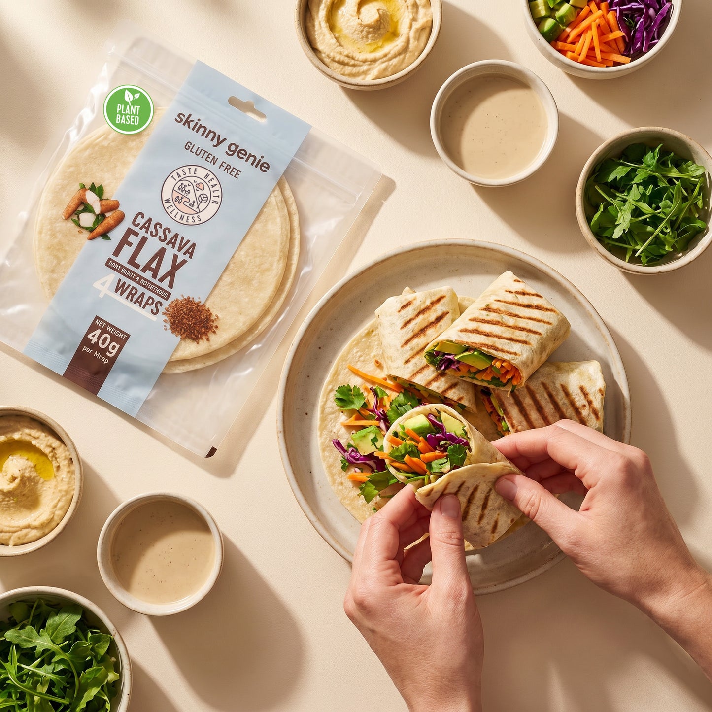 Cassava-Flax Wrap