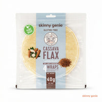 Gluten-free cassava-flax wrap in Dubai, Skinny Genie low-carb vegan tortilla