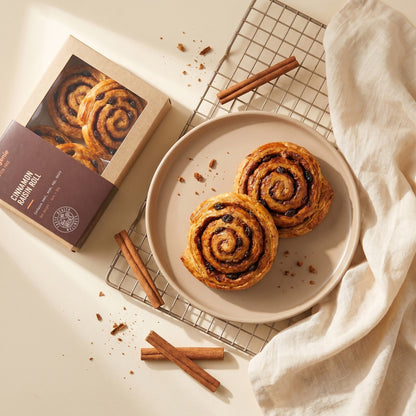 Skinny Genie gluten-free cinnamon raisin roll — Coeliac UK certified bakery