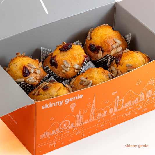 Cranberry Sunflower Seeds Skinny Muffin Box (6 pc)