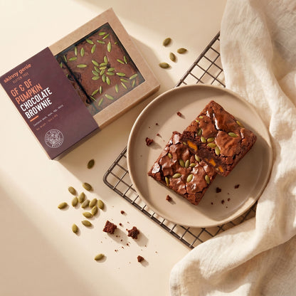 Skinny Genie gluten-free dairy-free pumpkin brownie — Coeliac UK certified treat