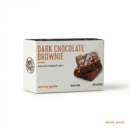 Gluten-free Belgian dark chocolate brownie in Dubai — Skinny Genie premium dessert