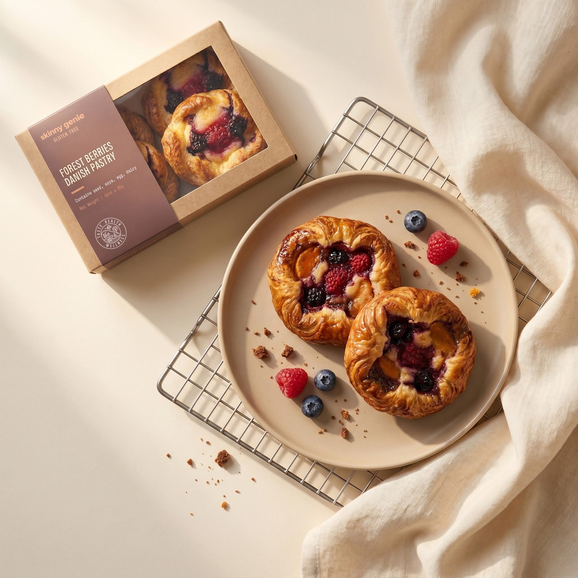 Skinny Genie gluten-free forest berries Danish — Coeliac UK certified bakery