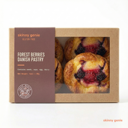 Gluten-free forest berries Danish in Dubai — Skinny Genie freshly baked pastry