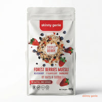 Gluten-free forest berries muesli in Dubai, Skinny Genie healthy breakfast cereal