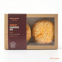 Gluten-free vegan burger bun in Dubai, Skinny Genie soft hamburger bun