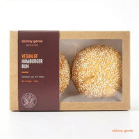 Skinny Genie gluten-free vegan burger bun, Coeliac UK certified