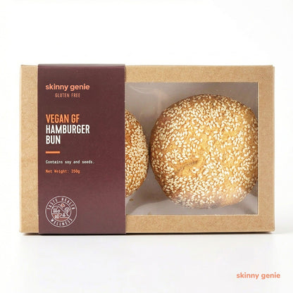 Skinny Genie gluten-free vegan burger bun — Coeliac UK certified