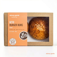 Keto gluten-free burger buns in Dubai, Skinny Genie low-carb vegan buns