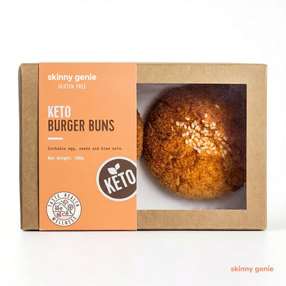Keto gluten-free burger buns in Dubai — Skinny Genie low-carb vegan buns