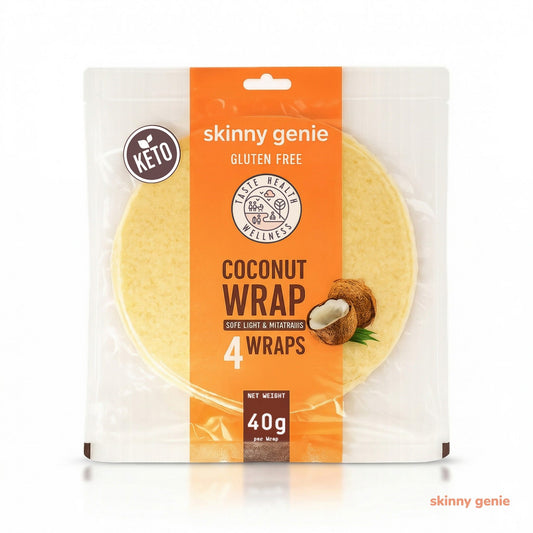 Keto gluten-free coconut wrap in Dubai — Skinny Genie low-carb tortilla