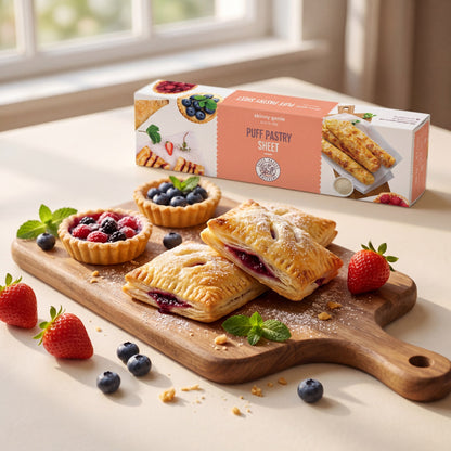 Gluten-free pastry tarts and turnovers — made with Skinny Genie puff pastry sheets