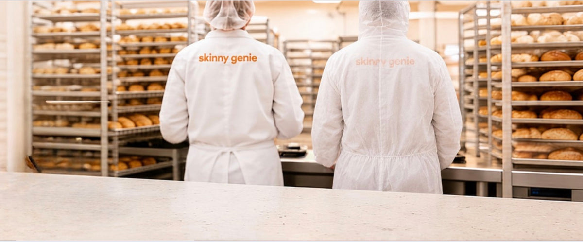 Skinny Genie bakers in the gluten-free production facility