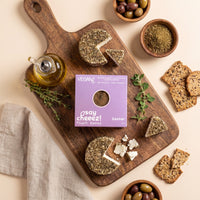 Skinny Genie vegan zaatar cheese, dairy-free plant-based gluten-free