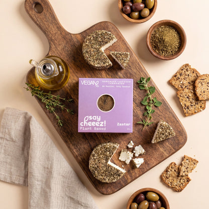 Skinny Genie vegan zaatar cheese — dairy-free plant-based gluten-free